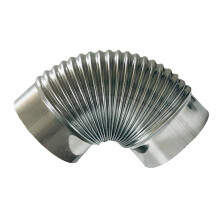 Stainless Steel Smoked Pipe Connector Thread Elbow Stove-100mm