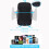 (Red) Double Car Phone Mount 360 Rotatable Smartphone Stable Stand Bendable Arm 3