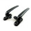 Cranked Locking Window Handle with Key Lock, Left Hand Zinc Alloy Replacement for Universal Windows 3