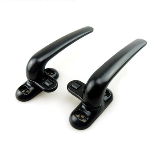 Cranked Locking Window Handle with Key Lock, Left Hand Zinc Alloy Replacement for Universal Windows 2