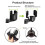 (Green) Cup Holder Expander Mount Stand Phone Support Bracket Auto Drink Bottle Bracket 4