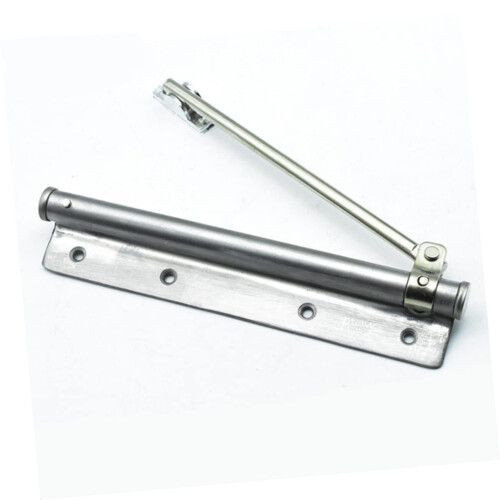 Automatic Door Closer with Adjustable Thrust Control, Concealed Spring Hinge, Durable Stainless Construction 1