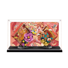 Acrylic Display Case for Lunar Year Traditions 80110, Clear Dustproof Showcase Box with Display Protection (Background B)