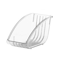 (3) Shockproof Anti-cracking Bowl Storage Rack Plastic Practical Individual Grid Plate Storage Rack for