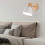 (White) Adjustable Hallway Indoor Reading Kitchen White 4