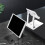 (White) Portable Smartphone Bracket Cradle Dock Foldable Mobile Phone Tablet Holder 3