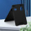 (Black) Portable Smartphone Bracket Cradle Dock Foldable Mobile Phone Tablet Holder 5