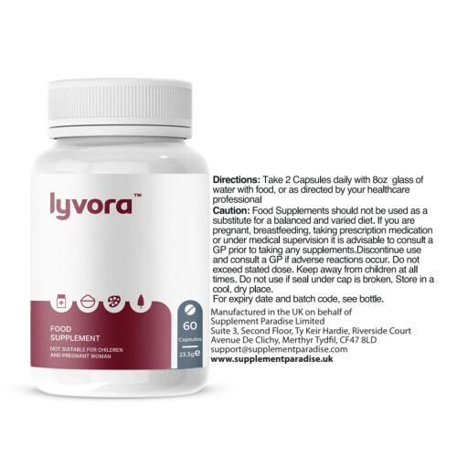 Lyvora Food Supplement Capsules 60 Capsules 1