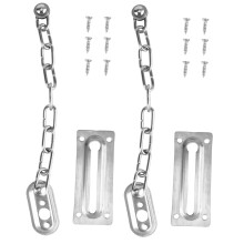 2pcs Stainless Steel Door Chain Lock for Home Security, Heavy Duty Chain Latch for Front Door