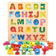 Wooden Alphabet Puzzle Board for Toddlers – ABC Learning Toy for Early Literacy and Fine Motor Skills