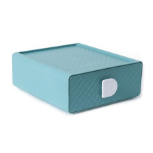 (Light green) Stationery Organizing Box Cosmetic Makeup Artifact Organizer Storage Cabinet