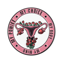 Unique Uterus Shaped Brooch For Women Elegant Alloy-QHXZ5600
