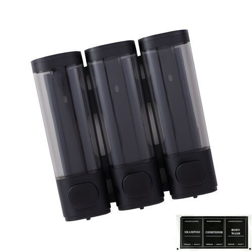 Three Mode Wall Mount Liquid Soap Dispenser 900ml Quick-Black
