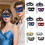Creative Interchangeable Face Mask Outfit With Artistic-Silver 3