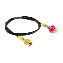 Strong Aluminum Brass Joints Gas Transfer Hose For Sparkling