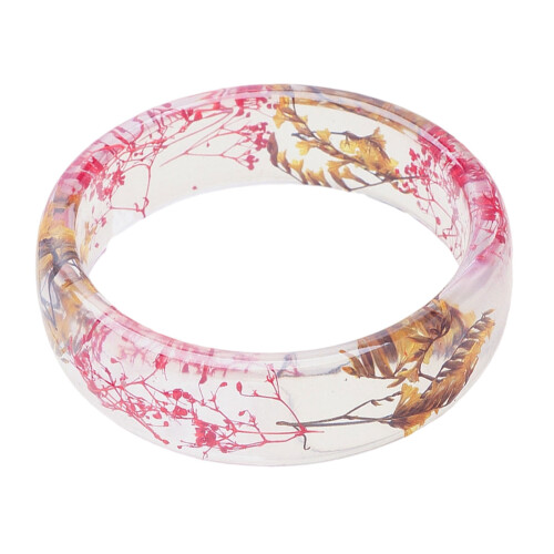 Beautiful Dried Flower Resin Bangle Accessory Perfect For-6