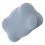 0 Oreiller en mousse à mémoire de forme avec support de-bleu lac 1