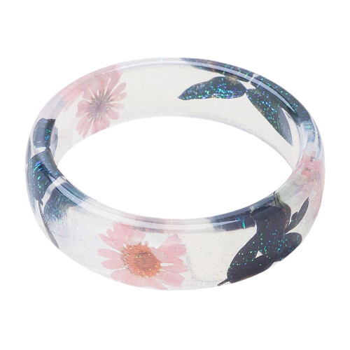 Beautiful Dried Flower Resin Bangle Accessory Perfect For-5