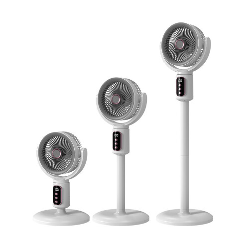 Modern ABS Desk Fan USB Charging Pedestal Fan Plastic Texture