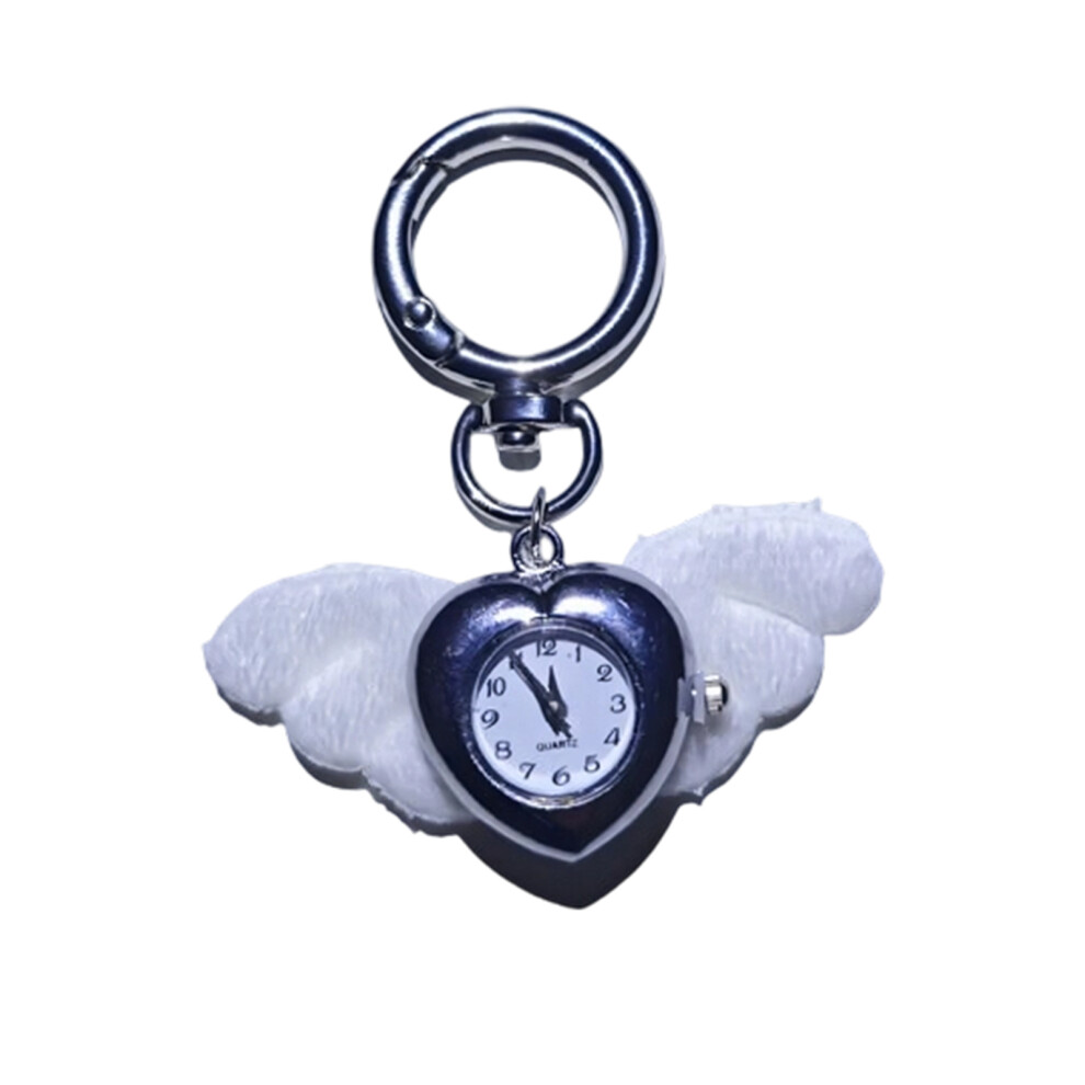 Elegant Clock Angel Wing Pendant Charm For Phone Case Keys Or 7696001954133