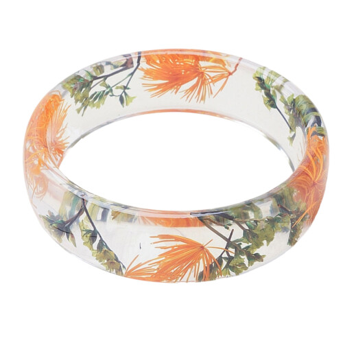 Beautiful Dried Flower Resin Bangle Accessory Perfect For-4