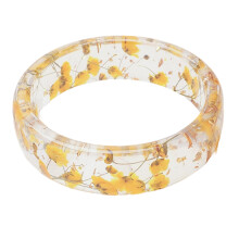 Lovely Resin Flower Bracelet Waterproof Floral Bangle Jewelry-3