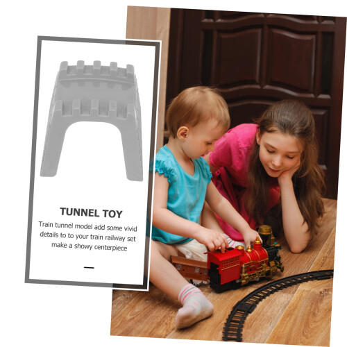 Model Train Tunnel with Realistic Design, Durable Railway Tunnel Accessory for DIY Train Layouts 1