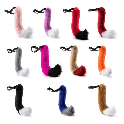 Delicate Style Foxes Tail Waist Accessory Costume Tail For-Pink 1