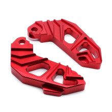 (Red) Street Motorbike Foot Rest Scooter Foot-Peg For N1S N-Series Electric Moped Kart