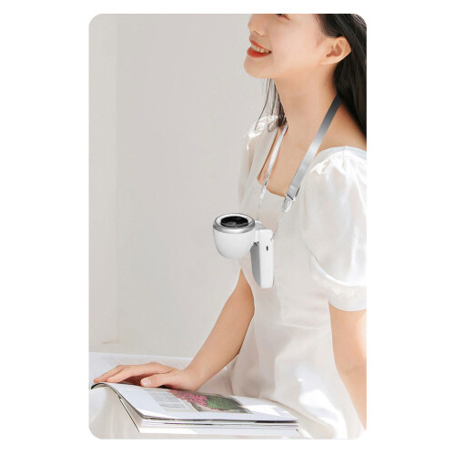 Compact Portable Folding Desk Fan With Cooling Travel-White 2