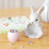 Candle Holder Mould Adorable Sitting Rabbit Silicone Casting 5