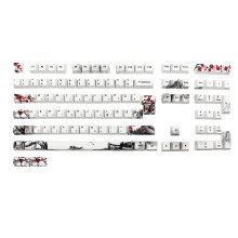(German) 111-key OEM PBT DYE SUB Keycaps Plum Blossom Fin / Fre/ DE for Gaming Keyboard
