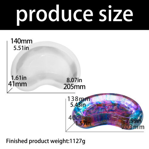 Artistic Pea Shape Silicone Mold Holiday Crafting Moulds 2