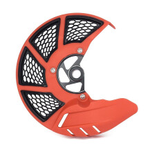(Orange) Motorcycle Brake Cover Brake Disc Guard For 125-530SX/SX-F/XC/XC-F 15-17