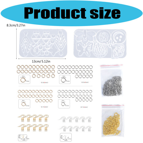 Silicone Accessory Moulds Hanging Pendant Mold Suitable for 2