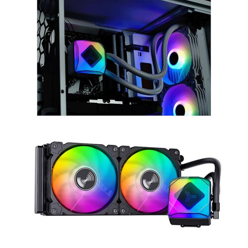 (360, White) Efficient CPU Liquid Cooler CPU Cooler ARGB Light for LGA 1700/1200/115X/2011 1
