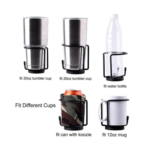 (Horizontal fixed) Cup Holder with Strong Magnet Securely Attach to Rail Bar Bottle Drink Beer BBQ 1