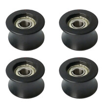 4Pcs Noiseless Sliding Pulley Replacement Roller Wheels For-B