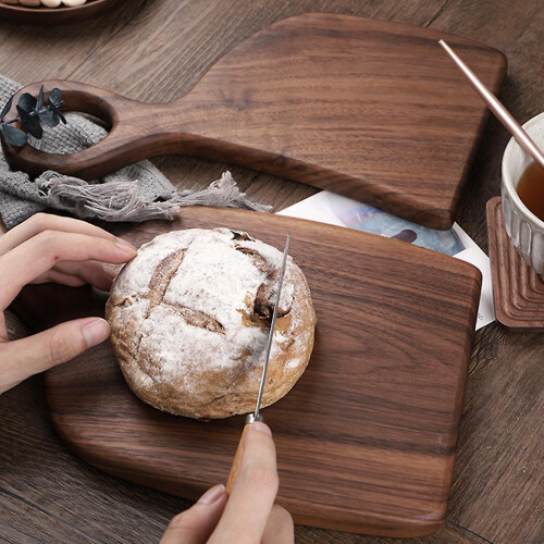 (S) Wood Cutting Board Bread Tray Fruit Chopping Board For Kitchen Cooking Tool 1