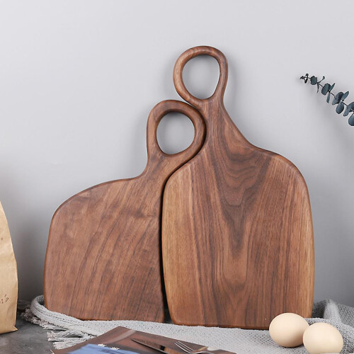 (L) Wood Cutting Board Bread Tray Fruit Chopping Board For Kitchen Cooking Tool 2