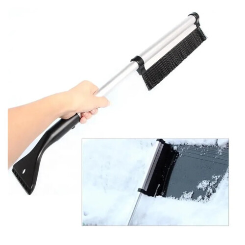 Extendable Car Snow Brush with Ice Scraper for Windshield, Telescoping Handle for SUV and Truck 1