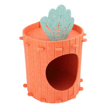 Carrot Felt Cat Cave Bed - One Size Indoor Cats