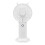 (White) Portable Handheld Fanwith 5 Speeds Lcd Display Battery Operated 1