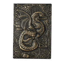 (Copper) Vintage Embossed Notepad Ribbon Bookmark A5 Journal For Kid Adult Journaling
