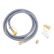12FT RV Gas Hose Kit with 1/2 Inch Quick Connect, Durable Brass Fittings for Grill BBQ Heater
