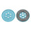 Slider Haptic Coin 3.7x3.7x1 cm Sky Blue 1