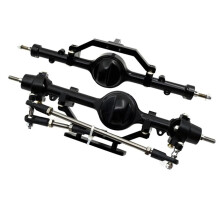 RC Car Aluminum Alloy Axle Set for 1/10 RC Rock Crawler D90 Yota II, Heavy Duty Front and Rear Upgrade
