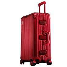 24 Inch Aluminum Luggage Magnesium Alloy Suitcase with TSA Lock 360 Quiet Wheels and Ergonomic Handle