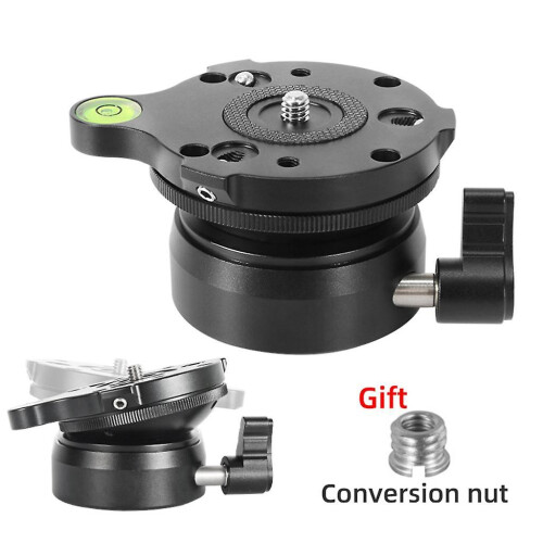 (DY60N AS) Aluminum Tripods Head Leveling Base Leveler Adjustable for DSLR Camera Mount 2