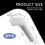 RV Rain Gutter Spouts 4 Piece Left Right Set White Directs Rainwater Away Quick Tool  Install 2